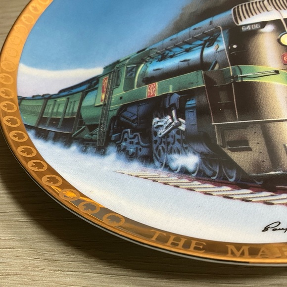 THE MAPLELEAF - GRAND TRUNK RAILROAD PLATE Limited Edition #209 Paul Adams - Picture 4 of 9